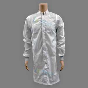 Class100 高品質クリーンルーム衣類白丸襟帯電防止 ESD ウェア